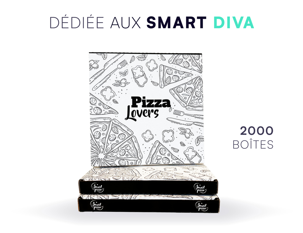 Boite à Pizza - DIVA PIZZA LOVERS [Lot de 2000]