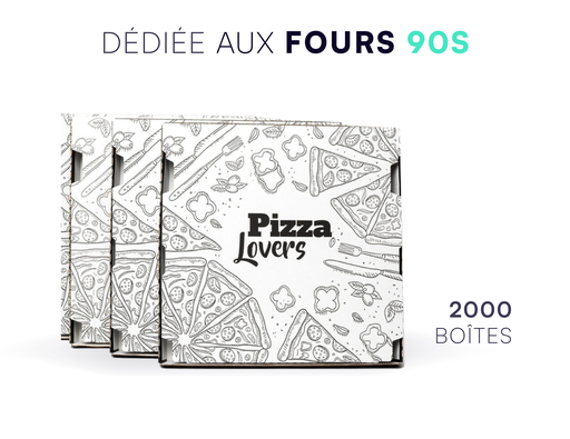 [SCOASS000008] Boite à Pizza - 90S PIZZA LOVERS [Lot de 2000]