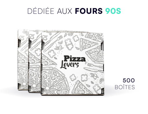 [SCOASS000007] Boite à Pizza - 90S PIZZA LOVERS [Lot de 500]
