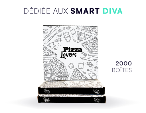 [SCOASS000004] Boite à Pizza - DIVA PIZZA LOVERS [Lot de 2000]