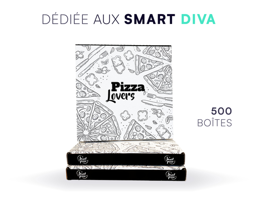 [SCOASS000001] Boite à Pizza - DIVA PIZZA LOVERS [Lot de 500]